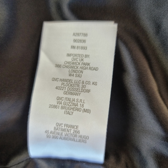 Denim & Company faux leather Embroidered front zip lined jacket - Picture 7 of 16